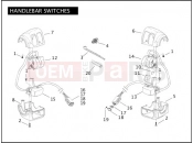 HARLEY-DAVIDSON DYNA WIDE GLIDE  - FXDWG HANDLEBAR SWITCHES