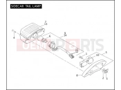 Harley-Davidson 2005 SIDECAR FLHT/I SIDECAR  - SIDECAR FOR FLHT/I SIDECAR TAIL LAMP