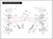Harley-Davidson 2005 SOFTAIL SOFTAIL DELUXE  - FLSTN HANDLEBAR SWITCHES