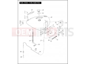HARLEY-DAVIDSON SOFTAIL DELUXE  - FLSTNI FUEL TANK - FUEL INJECTED