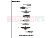 HARLEY-DAVIDSON SOFTAIL DELUXE  - FLSTNI FUEL TANK TRIM