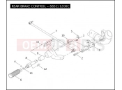 Harley-Davidson 2005 SPORTSTER SPORTSTER 1200 ROADSTER  - XL1200R REAR BRAKE CONTROL - 883C/1200C