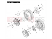 Harley-Davidson 2005 SPORTSTER SPORTSTER 1200 ROADSTER  - XL1200R REAR WHEEL - CAST