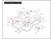 Harley-Davidson 2005 TOURING ROAD KING  - FLHRI LUGGAGE BOX (COVER)
