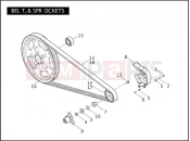 HARLEY-DAVIDSON VRSCA V-ROD  - VRSCA BELT & SPROCKETS