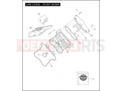 HARLEY-DAVIDSON VRSCA V-ROD  - VRSCA CAM COVERS - FRONT SHOWN