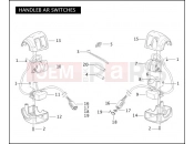 Harley-Davidson 2005 VRSC VRSCA V-ROD 98  - VRSCA 98 HANDLEBAR SWITCHES