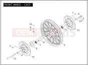 Harley-Davidson 2004 DYNA DYNA SUPER GLIDE  - FXD FRONT WHEEL - CAST