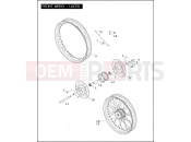 Harley-Davidson 2004 DYNA DYNA SUPER GLIDE  - FXD FRONT WHEEL - LACED