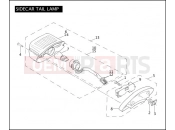 HARLEY-DAVIDSON ROAD KING  - FLHRI SIDECAR TAIL LAMP