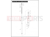 Harley-Davidson 2004 TOURING ELECTRA GLIDE STANDARD  - FLHT FRONT FORK - LEFT (FAIRING MODELS)