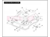 Harley-Davidson 2004 TOURING ROAD GLIDE  - FLTRI LUGGAGE BOX (COVER)