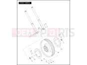 Harley-Davidson 2004 VRSC VRSCB V-ROD  - VRSCB FRONT WHEEL