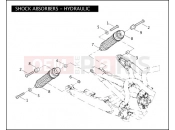 Harley-Davidson 2004 VRSC VRSCB V-ROD  - VRSCB SHOCK ABSORBERS - HYDRAULIC