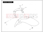 HARLEY-DAVIDSON VRSCB V-ROD 98  - VRSCB 98 FRONT FENDER
