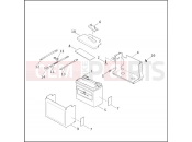 HARLEY-DAVIDSON DYNA WIDE GLIDE  - FXDWG BATTERY TRAY & BATTERY