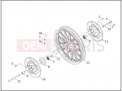 HARLEY-DAVIDSON DYNA WIDE GLIDE  - FXDWG FRONT WHEEL - CAST