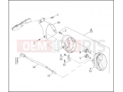 Harley-Davidson 2003 VRSC VRSCA V-ROD 98  - VRSCA 98 HEADLAMP