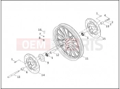 Harley-Davidson 2002 DYNA DYNA SUPER GLIDE  - FXD FRONT WHEEL - CAST