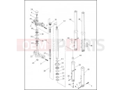 FRONT FORK - FXD & FXDL - Harley-Davidson DYNA SUPER GLIDE SPORT - FXDX 2002