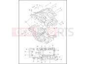 Harley-Davidson 2002 VRSC VRSCA V-ROD 98  - VRSCA 98 CRANKCASE - UPPER & LOWER