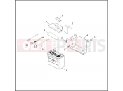 Harley-Davidson 2001 POLICE DYNA DEFENDER  - FXDP BATTERY TRAY & BATTERY