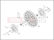 Harley-Davidson 2001 POLICE DYNA DEFENDER  - FXDP FRONT WHEEL
