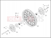 Harley-Davidson 2001 SPORTSTER SPORTSTER 1200 SPORT  - XL1200S FRONT WHEEL - CAST