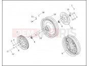 Harley-Davidson 2001 SPORTSTER SPORTSTER 1200 SPORT  - XL1200S REAR WHEEL - CAST