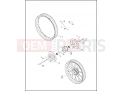 Harley-Davidson 2000 DYNA DYNA SUPER GLIDE SPORT  - FXDX FRONT WHEEL - LACED