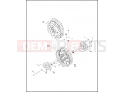 Harley-Davidson 2000 TOURING ELECTRA GLIDE STANDARD  - FLHT FRONT WHEEL