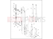 Harley-Davidson 1999 DYNA DYNA WIDE GLIDE  - FXDWG FRONT FORK - FXD, FXDL, FXDS-CON & FXDX (2 OF 2)