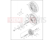 REAR WHEEL - Harley-Davidson FLHTCUI SIDECAR - SIDECAR FOR FLHTCUI 1999