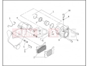 HARLEY-DAVIDSON ELECTRA GLIDE CLASSIC  - FLHTC REAR BRAKE CALIPER