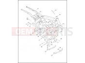 FRAME & JIFFY STAND - Harley-Davidson DYNA LOW RIDER - FXDL 1998