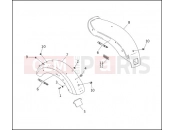 HARLEY-DAVIDSON DYNA SUPER GLIDE  - FXD REAR FENDER