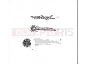 HARLEY-DAVIDSON ELECTRA GLIDE CLASSIC  - FLHTC FUEL TANK TRIM - 1996