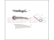 Harley-Davidson 1994 TOURING ELECTRA GLIDE CLASSIC  - FLHTC FUEL TANK TRIM