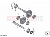 BMW Motorrad BMW 2020 C models C 400 GT 21 (0C61, 0C63) Input, intermediate and output shafts | Input, intermediate and output shafts