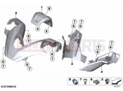 BMW Motorrad BMW 2020 C models C 400 GT 21 (0C61, 0C63) Handlebar fairing | Handlebar fairing