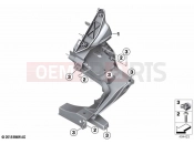 BMW Motorrad BMW 2020 C models C 400 GT 21 (0C61, 0C63) Front panel carrier | Front panel carrier