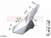 BMW Motorrad BMW 2020 C models C 400 GT 21 (0C61, 0C63) Trim side panel, top | Trim side panel, top