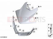 BMW Motorrad BMW 2020 C models C 400 GT 21 (0C61, 0C63) Headlight cover | Headlight cover