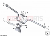 BMW Motorrad BMW 2020 C models C 400 GT 21 (0C61, 0C63) Handlebar | Handlebar