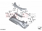 BMW Motorrad BMW 2020 C models C 400 X (0C09, 0C19) Seat, hinge | Seat, hinge