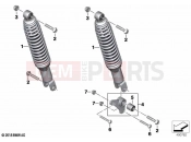 BMW Motorrad BMW 2020 C models C 400 X (0C09, 0C19) Spring strut, rear | Spring strut, rear