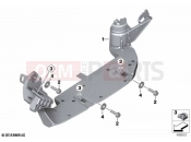 BMW Motorrad BMW 2020 C models C 400 X (0C09, 0C19) Footboard support | Footboard support