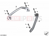 BMW Motorrad BMW 2020 C models C 400 X (0C09, 0C19) Handle rear | Handle rear