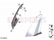 BMW Motorrad BMW 2022 C models C 400 X 21 (0C31, 0C33) Side trim panel front top | Side trim panel front top