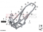 BMW Motorrad BMW 2022 C models C 400 X 21 (0C31, 0C33) Main frame | Main frame